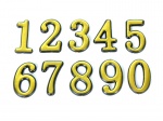 Цифра дверная металл  (золото) в ассортименте