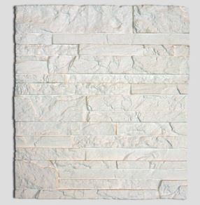 Камень декоративный серия "Монблан" белый под покраску (0,85 м)