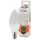 Лампа светодиодная Эра LED B35-11W-827-E14 (диод, свеча, 11Вт, тепл, E14)