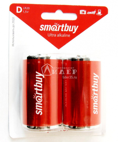 Элемент питания Smartbuy LR20/373 BL2