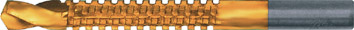 Сверла-фрезы универсальные титановое покрытие, набор 4 шт. (3; 5; 6; 8 мм)