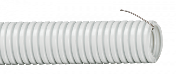 Труба гофрированная ПВХ d25мм с зондом серая (50м) ИЭК CTG20-25-K41-050I