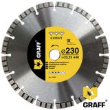 Алмазный диск по арм.бетону 350x15х3.0x25,4/20мм GRAFF серия Expert
