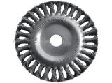 Корщетка-колесо 125 мм витая посад. диаметр 22 USPEX