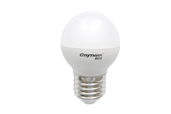 Лампа светодиодная LED G45 8W/4000K/Е27 Спутник