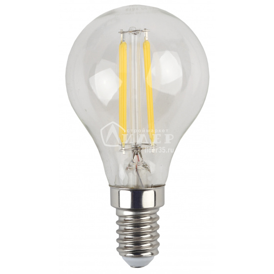 Лампа светодиодная F-LED A60-9W-827-E27 ЭРА (филамент, груша, 9Вт, тепл, Е27) 