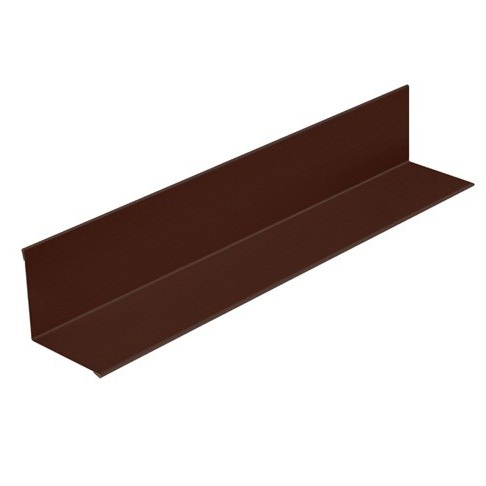 Планка угла внутреннего 0,5х110х110х2000 п/э RAL 8017 шоколадно-коричневый 