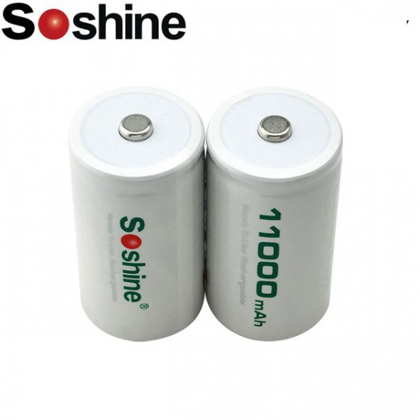 Аккумулятор Ni-MH Soshine RTU D11000  - 1,2 V - 11000 mAh  перезаряжаемый (size (D/R20))