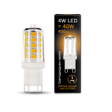 Лампа светодиодная LED GaussG9 AC185-265V 4W 2700K керамика 