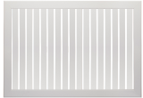 Экран для радиатора реечный 120х60см Белый DE LUXE