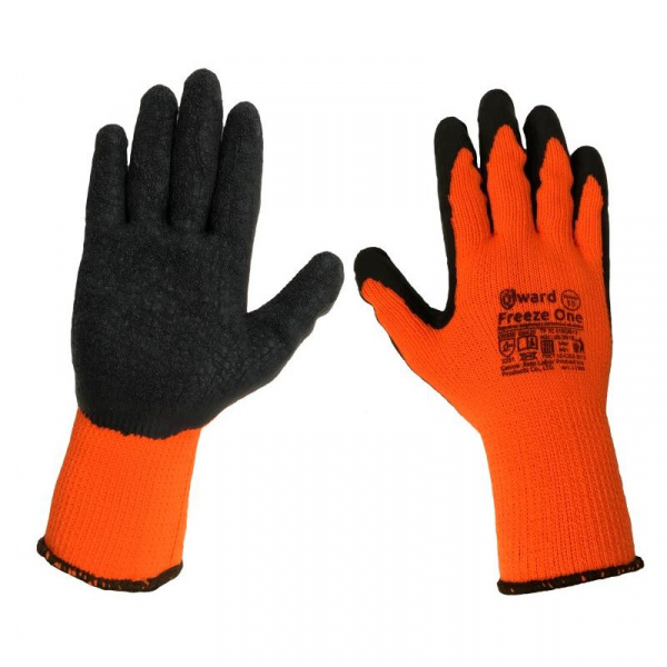Перчатки Gward  Freeze One акрил-полиэстерные цв. оранжевый/черный