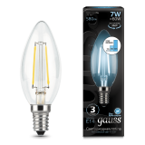 Лампа LED Gauss Filament Candle E14 7W 4100К step dimmable