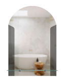 Зеркало MIXLINE "Муза" 390*580 (ШВ) с полкой (К)