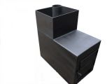 Печь банная с открытыми камнями, 0,95м (вынос) дверка сталь (П)