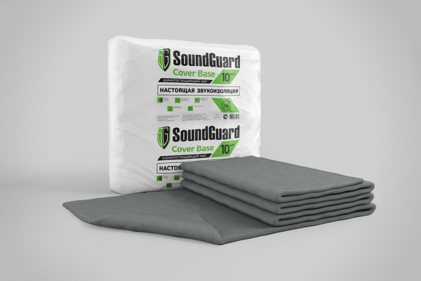 Звукоизоляционный мат универсальный SoundGuard Cover Base (1500х5000х10 мм)
