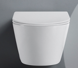 Унитаз подвесной DT1476516 безободковый(торнадо) D&K Quadro DT1516516, 530*360*365мм, сиденье микролифт, белый