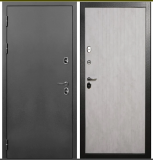 Двери металлические 2050х860х110х1,3мм ДК 11 ТЕРМО С2 (левая), антик серебро/пан св.серая 9102, TD11-2 с фурн.