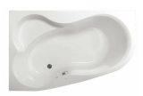 Ванна акриловая VAGNERPLAST MELITE 160X105 L bianco Чехия, в компл. каркас, экран, сифон 