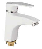 Смеситель для раковины Shevanik S5001F, белый/хром