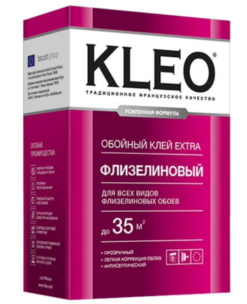 Клей обойный KLEO EXTRA 250г/35м2 д/флиз.обоев (20) 