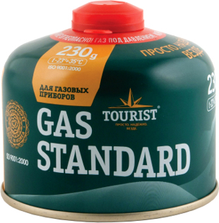 Газовый баллон Standart для портативных приборов резбовой, 230 гр.