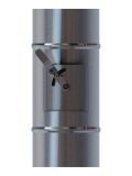 Дроссель-клапан, серия TTV, для круглых воздуховодов, D400, оцинкованная сталь 