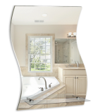 Зеркало MIXLINE "Волна" 430*590 (ШВ) с полкой