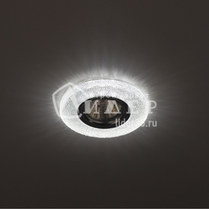 Светильник ЭРА DK LD1 WH декор cо светодиодной подсветкой, прозрачный