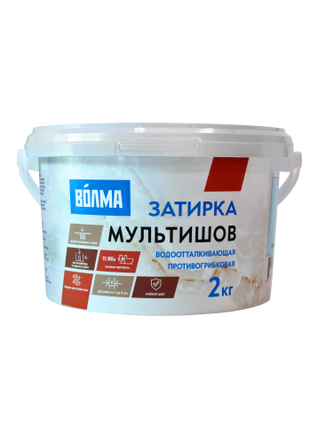 Затирка для плитки ВОЛМА-Мультишов серая, 2кг /12/