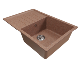 Мойка ML-GM19 КОМФОРТ с крылом, терракотовая (307), 750*500*200мм