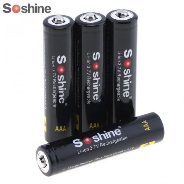 Аккумулятор Li-Ion Soshine 10440  ААА - 3,7 V - 350 mAh