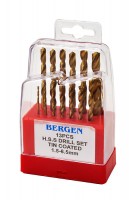 Набор сверл шлифованные HSS-G 13 шт BERGEN