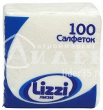 Салфетки бумажные LIZZI 100 шт