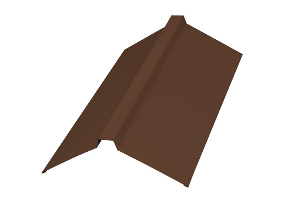 Конек 0,5 135х30х135х2000мм  п/э RAL 8017 шоколадно-коричневый