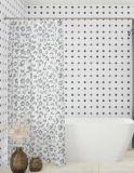 Штора для ванной комнаты 180х180см полиэстер (Леопард серый)