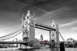 3D Фотообои M618-1 «Лондон черно-белые»  на флиз.осн.Песок (300см *270 см)