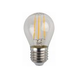 Лампа светодиодная F-LED P45-5W-840-E27 Эра (филамент, шар, д 84мм, нейтр)