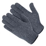 Перчатки акриловые с начесом (серый вельвет)