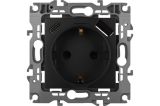 Розетка 2P+E 16A-250В со шторками с USB type-A+C 5В-3А антрацит ЭРА 12