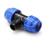 Тройник компрессионный переходной РУ16 д.25 с НР 3/4"