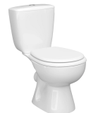 Унитаз-компакт ПОЗИТАНО МС гориз выпуск, 2-режим, сиденье полипропилен, белый, CDB00022933, Керамин