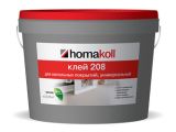 Клей для напольных покрытий Homakoll 208  1,3кг. для гибких напольных покрытий, для впитыв.оснований