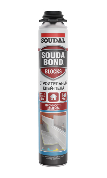 Клей-пена Soudabond BLOCKS Про750мл (12)