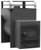 Печь банная ЖАРА-Малютка 750 У с т.к. 250мм (чугунная дверка) У  с т.э. 8-20м3