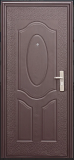 Двери металлические 2050х960х40х0,5мм. Е-40 левая