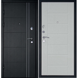 Двери металлические 2050х860х102 ДК ТЕПЛО-ЛЮКС (левая) сталь1,5мм,медный антик,МДФбеленый дуб,2замка