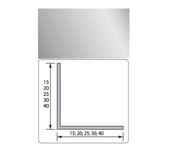 Уголок ПВХ 20*20 Металлик (25) Ц