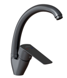 Смеситель для кухни 35k MIXLINE ML15-032GR высокий излив б/отв боковая п/гайку (без подводки) Графит