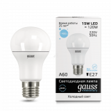 Gauss Лампа LED Elementary A60 15W E27 4100K 