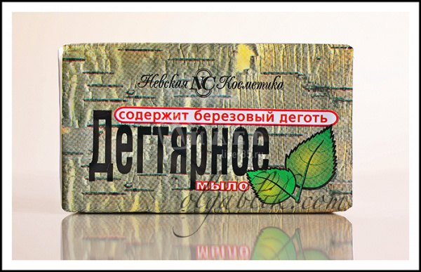 Мыло туалетное ДЕГТЯРНОЕ 140гр/4